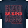 thumbnail image 2 of Teelocity Be Kind Repeat Graphic T-Shirt (Small - Standard Fit, Navy Red Type), 2 of 4