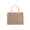 color, variant on Burlap Tote Bags Blank Jute Beach Handbag Gift Bags with Handle (S)