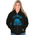 thumbnail image 3 of Leftovers are for Quitters Turkey Day Zip Up Hoodie Men's Women's Brisco Brands X, 3 of 6