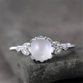 thumbnail image 3 of Moonstone Diamond Encrusted Ring Stylish Ring Engagement Ring, 3 of 8