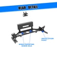 thumbnail image 4 of Heavy Duty Steel Front Bumper Winch Plate Fit for Nissan Frontier 2022 2023 2024,w/Licence Plate Bracket,Black Powder Coated, 4 of 10