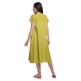 thumbnail image 2 of Moomaya Chemise de Nuit d'Allaitement à Col en V pour Femmes, Manches Courtes Imprimées, 2 of 5