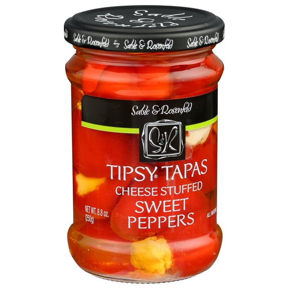 Pack of 6, Sable & Rosenfeld Tipsy Tapas Cheese Stuffed Sweet Peppers, 8.8 oz
