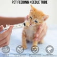 thumbnail image 3 of Silicone Material Kitten Nipples for Nursing, Reusable Kitten Syringe for Feeding,Silicone Pacifier Suitable for Kittens, Puppies and Wild Animals. (Small), 3 of 7