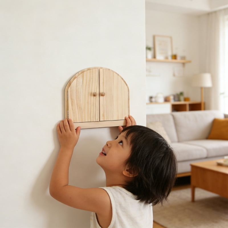 Durability Wood Safety Cover Resistant to Wear and Tear for Enduring Outlet Use