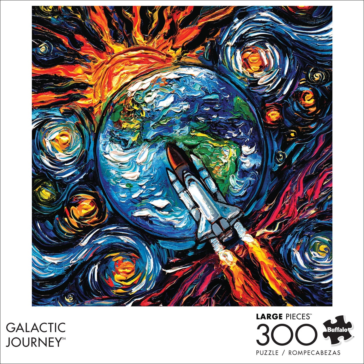 Buffalo Games Galactic Journey 300-Piece Interlocking Jigsaw Puzzle for Adults Ages 14+