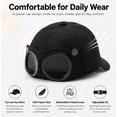 thumbnail image 4 of Pilot Goggles Baseball Cap,Unisex Korean Style Pilot Baseball Cap Black, 4 of 4