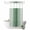 Grey, Sage Green, variant on No Hook Shower Curtain, Sage Green Grey Ombre Shower Curtains for Bathroom with See Through Top Window, Farmhouse Gradient Minimalist Waterproof & Washable Bath Curtain Stand Up Stall 36"x72"