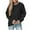 Black, variant on Womens Trendy Casual Cozy Comfy Sweaters for Fall Winter Women's Long Sleeved Round Neck Knitted Sweater Pullover Sweater