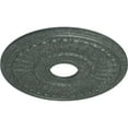 thumbnail image 3 of Ekena Millwork 16"OD x 3 5/8"ID x 3/4"P Melonie Ceiling Medallion (Fits Canopies up to 6 3/8"), Hand-Painted Athenian Green Crackle, 3 of 6
