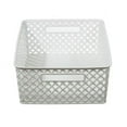 thumbnail image 3 of Mainstay Medium Deco Basket, White, Set of 3, 3 of 7