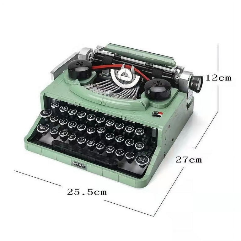 Cheefull Retro Typewriter Building Blocks Bricks Marking Machine Keyboard  66886 Kids Writing Machine Gift Toy Compatible 