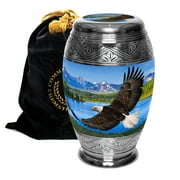 Eagle Cremation Urn- Cremation Urns for Human Ashes Adult for Funeral, Burial, Niche, or Columbarium Cremation - Urns for Adult Ashes - Cremation Urns for Human Ashes - Large
