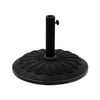 Black Resin Umbrella Base w Sunflower Design (Black)