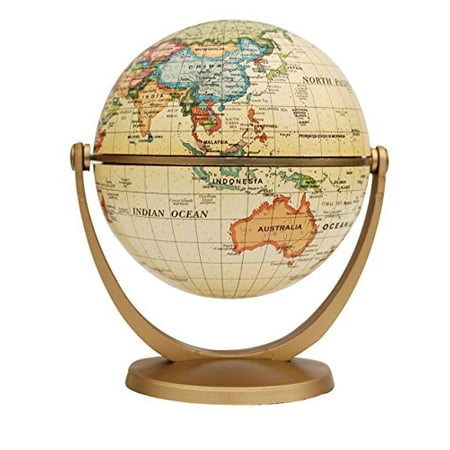 Nova Globe - Stella Nova Political Antique Ocean Swivel and Tilt Globe, 4-Inch