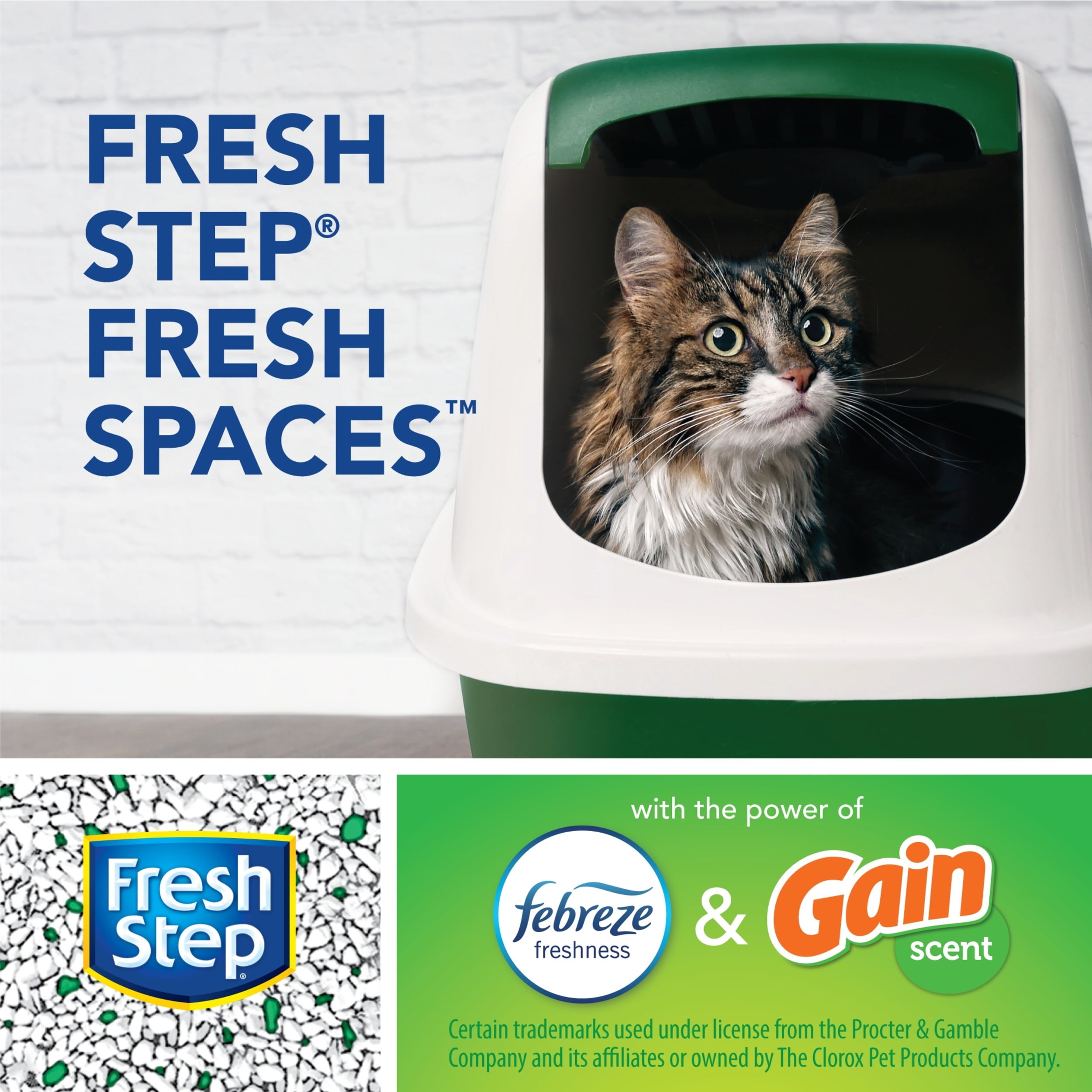Buy Fresh Step Clean Paws Cat Litter, Clumping Cat Litter With Febreze