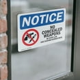 thumbnail image 4 of (2 Pack) No Concealed Weapons OSHA Notice Sign 18 Inch X 12 Inch Vinyl Label Decal Sticker Weather Resistant, UV Protected for Workplace, Business, and Construction Site, Made in the, 4 of 7