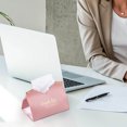 thumbnail image 4 of Funda de piel para caja de pañuelos, soporte triangular plegable para caja de pañuelos, caja de almacenamiento decorativa moderna para sala de estar, dormitorio, coche, oficina, ideas de regalo Wmkox8yii hjk6484, 4 of 4
