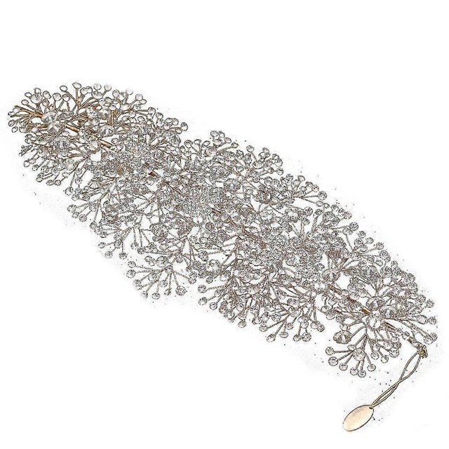 KAIYANG Diadema nupcial con cristales y diamantes de imitación para boda, joyería para el cabello para novias y mujeres