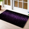 thumbnail image 6 of Purple Glitter Anti-Slip Flannel Mat, Durable Stain-Resistant & Machine Washable, for Living Room Bedroom Office Indoor Outdoor Bathroom Balcony Porch Kitchen Entryway Dog Mat, 6 of 10