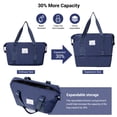 thumbnail image 4 of 5-Piece Luggage Set, 20/24/28 inch hardshell suitcases expandable duffel bag toiletry bag, Blue, 4 of 7