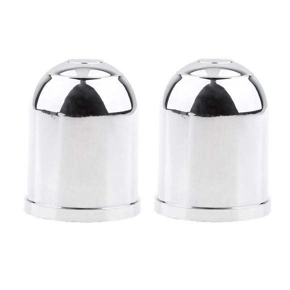 2Pcs/Set Chrome 2Inch Towing Ball Cover Bar Trailer Camper