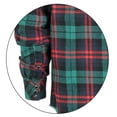 thumbnail image 3 of Gioberti Men 100% Cotton Western Flannel Plaid Shirt w/Snap-on Button, 3 of 4