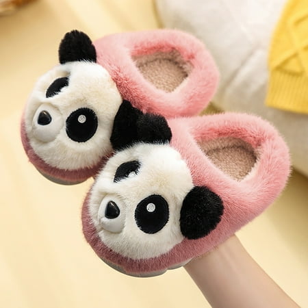 

Cathalem Girl Size 1 Slippers Kids Cartoon Cotton Slippers Girls Boys Memory Foam Comfy House Slippers Warm Home Slippers Kids Watermelon Red 3.5 Years