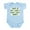 Sky Blue, variant on - Lucky Disc Golf Infant Bodysuit - Baby Light Bodysuit, Size Newborn - 24 Months