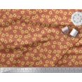 thumbnail image 2 of Soimoi Polyester Crepe Fabric Text & Tiger Face Cartoon Printed Craft Fabric by The Yard 42 Inch Wide, 2 of 3