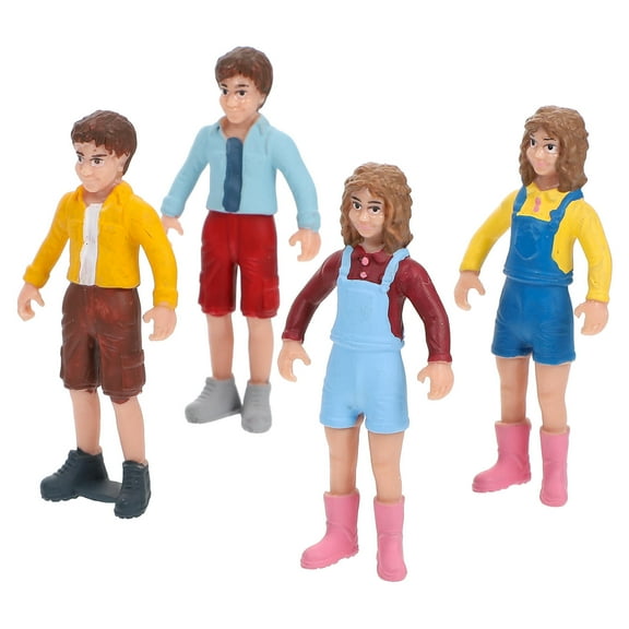 MLINS 1 Set Miniature Simulated People Figurines for Boys and Girls, Small Character Models for Collecting and Display