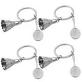 thumbnail image 1 of 4Pcs Keyring Table Tennis Racket Cute Portable Aluminium Alloy Key Chain Datachable Men Women Sport Fans Key Ring Pendant, 1 of 5