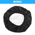 thumbnail image 4 of Unique Bargains Universal 190T Polyester Spare Tire Cover for Jeep Trailer RV SUV Truck Wheel Black-14 Inch, 4 of 6