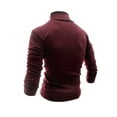 thumbnail image 4 of Mens High Neck T Shirts Casual Stretchy Slim Fit Long Sleeve Pullover Tops Basic Solid Color Comfort Turtleneck Office Workwear T-Shirts, 4 of 4