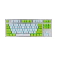 thumbnail image 2 of inalámbrico multicolor de 87 teclas, interruptor azul, retroiluminación con receptor USB para ordenador portátil y PC Verde Blanco Azul Hugo Teclado inalambrico, 2 of 8