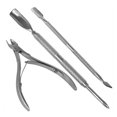 thumbnail image 1 of Graflsoa Professional Stainless Steel Cuticle Care Kit for Nail Maintenance and Manicure, 1 of 6