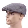 thumbnail image 5 of Lroveb Newsboy Hats for Women 3 Pieces Mens Hat Cotton Soft Stretch Fit Men Cap Cabbie Driving Ivy Visor Hat, 5 of 6