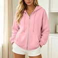 thumbnail image 4 of felwors Long Sleeve Zip-Up Rhinestone Angel Wing Hoodie Oversized Embellished Sweatshirt for Women Evening Casual Pink for Size XXXL, 4 of 6