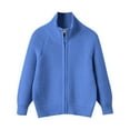 thumbnail image 7 of Kiijoy Big Girls Full Zip Cardigan Sweater Jacket Casual Knit Outerwear, Sizes 9-10, 7 of 7