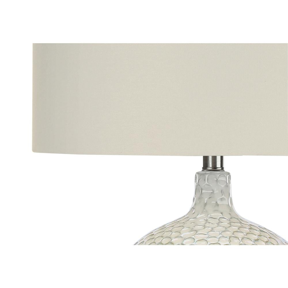 Lighting, 28"H, Table Lamp, Cream Ceramic, Ivory / Cream Shade, Contemporary