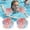 E, variant on Inflatable Swim Arm Bands with Sparkle Sequins, Flower Pattern Floating Water Wings for Swimming Training, Adorable Summer Pool Floaties