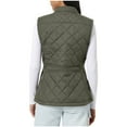 thumbnail image 5 of Meichang Womens Quilted Vests Lightweight Sleeveless Stand Collar Zip Up Quilted Padded Gilet Jacket With Pockets, 5 of 10