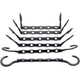 thumbnail image 5 of Paquete de 20 perchas mágicas NQ organizador de almacenamiento color negro 38 cm, 5 of 5