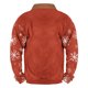 thumbnail image 3 of Sudadera sin capucha para hombre, de invierno, con cuello alto, cremallera, estampado navideño, jersey de manga larga, sudadera con capucha, blusa de poliéster para hombre, 3 of 3
