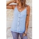 thumbnail image 3 of ABPHQTO Camiseta sin mangas verde con tiras y cuello ahuecado para mujer, 3 of 5