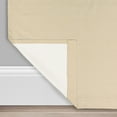 thumbnail image 4 of Eclipse Draft Stopper Room Darkening Fleece Lined Rod Pocket, Single Curtain Panel, Beige, 40" W x 95" L, 4 of 6