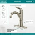 thumbnail image 2 of Peerless Westchester Single Handle Bathroom Faucet in Brushed Nickel P1523LF-BN, 2 of 2