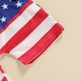 thumbnail image 6 of Toddler Baby Boy 4th of July Outfits Short Sleeve T-Shirt Top and American Falg Star Stripe Shorts Set Summer Fourth Of July Clothes, 6 of 7