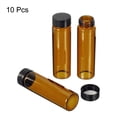 thumbnail image 2 of Unique Bargains Bouteille de Rangement en Verre pour Réactif 40 ml, Bouchon Rond en Plastique à Vis, Labo Maison, Brun, Lot de 10, 2 of 5