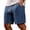 Navy, variant on Mens Lounge Sweat Shorts, 7" Casual Elastic Waist Gym Workout Shorts with Elastic Waist And Drawstring Featuring Solid Color Design Army Green L